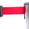 Rào chắn inox trắng đỏ 1.8m cao cấp