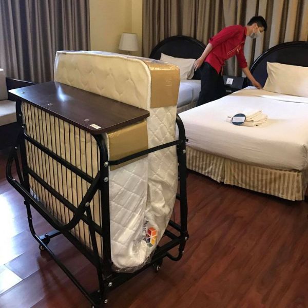 Giường extra bed hotel đệm mút 20cm