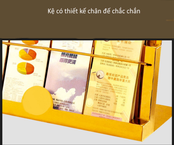 Sản phẩm có thể đứng vững nhờ chân đế có kích thước lớn