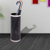 Mẫu thùng đựng ô thép phun sơn viền inox trắng