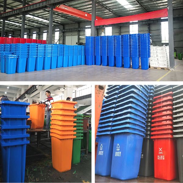 Thùng rác nhựa công cộng 120L tại tổng kho TP Hồ Chí Minh