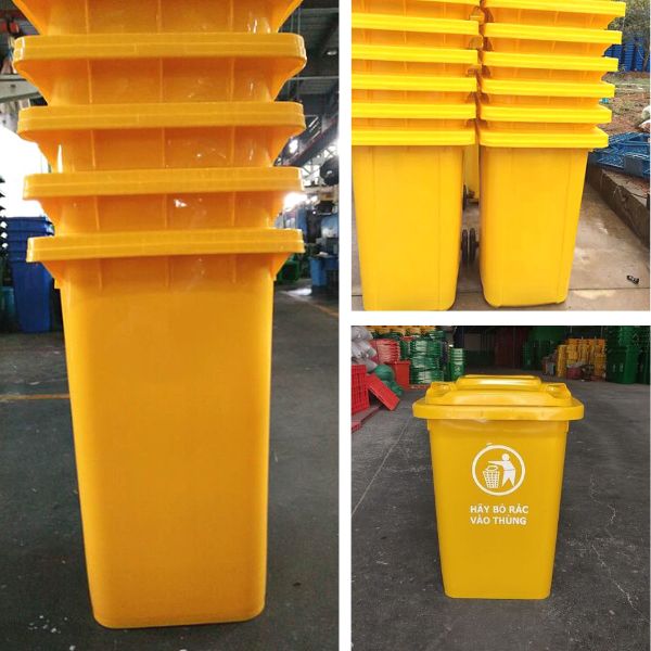 Thùng rác nhựa HDPE 60L