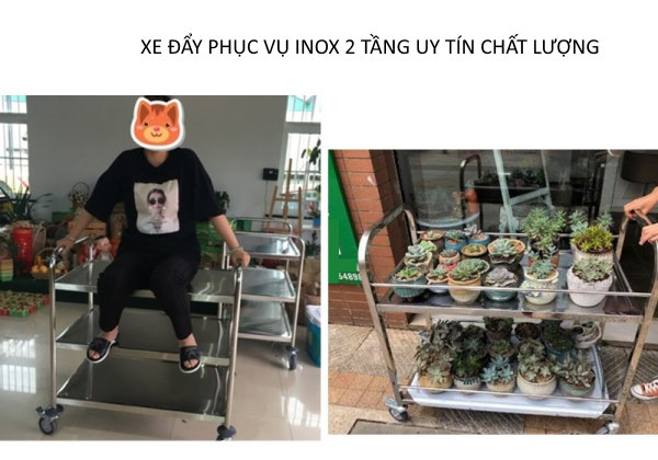 Nơi bán xe đẩy inox 2 tầng uy tín nhất